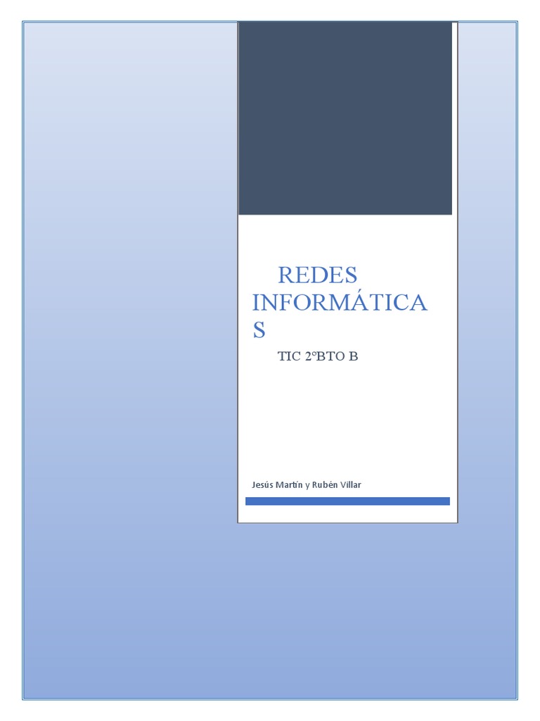 Tipos y Elementos de Redes Informáticas | PDF | Red de computadoras ...