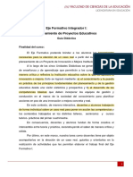 Eje Formativo I - Guía Didáctica