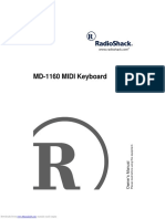 RadioShack MD-1160 MIDI Keyboard Owner's Manual