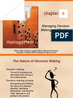 Managing Decision Making and Problem Solving P1