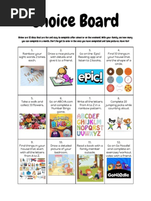 choice board
