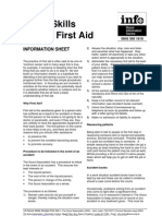Scout Skills Simple First Aid: Information Sheet
