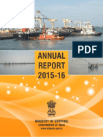 Ministry of Shipping Annual Report Highlights Goals and Developments in 2015-16