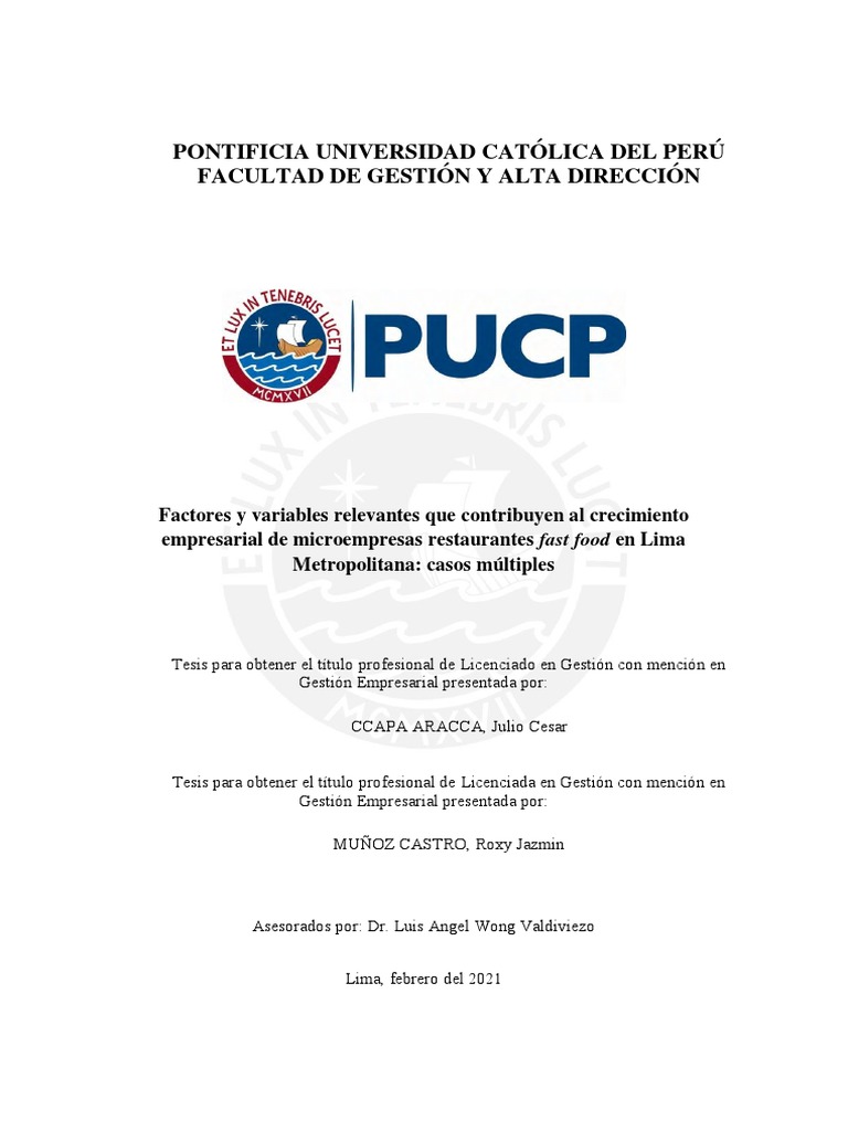 CCAPA ARACCA MUÑOZ CASTRO Lic. | PDF | Crecimiento económico | Business