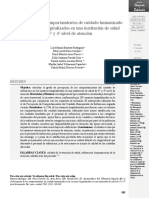 Percepción de Los Comportamientos de Cuidado Humanizado en Los Usuarios Hospitalizados en Una Institución de Salud de 3° y 4° Nivel de Atención