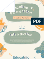 Orange Colorful Playful Portofolio Design Presentation