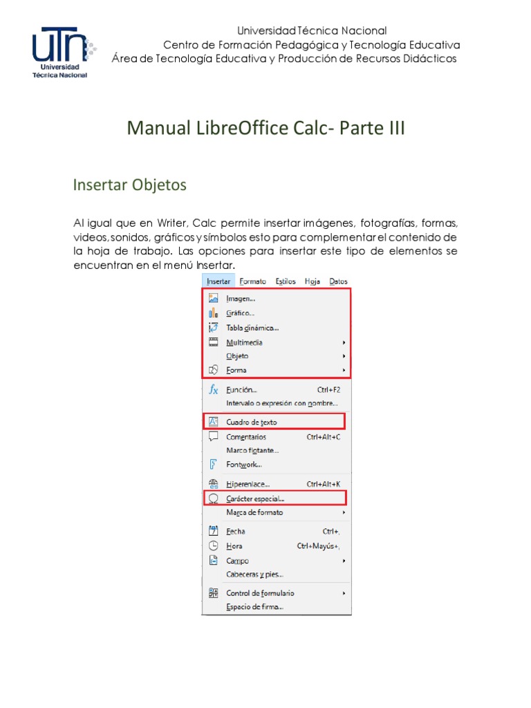 Manual libreoffice calc parte iii pdf hoja de c lculo tecnologia