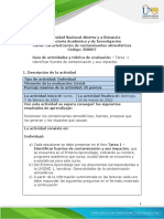 Guía de Actividades y Rúbrica de Evaluación - Tarea 1 Identificar Fuentes de Contaminación y Sus Impactos