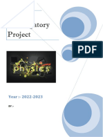 Physics Investigatory Project