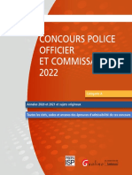 Concours Police Officier Et Commissaire 2022