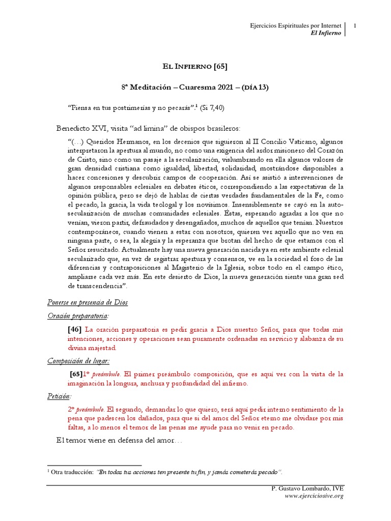13 El Infierno | PDF | Infierno | María, madre de Jesús