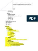 ESTRUCTURA DEL INFORME FINAL DE LA TESINA O TRABAJO DE FIN DE GRADO