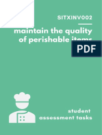 SITXNIV002 Maintain The Quality of Perishable Items Assessment Tasks.v1.0 Sonam Sherpa ANE PDF