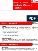 Introduccion Mercado de Capitales Sesion 1 y 2