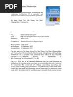 Microstructural characterization, strengthening and toughening mechanisms of a quenched and tempered steel Effect of heat treatment parameters