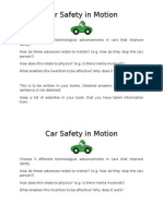 Car Safety in Motion