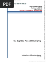 Gas Stop/Ratio Valve With Electric Trip: Restricted-Limited Distribution