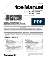 SA-AKX74PH AKX74PN Sistema CD Estereo Surround Manual de Servicio