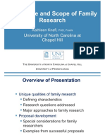 The Nature and Scope Family Research