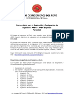 Segundo Concurso APEC Engineer 2020 - Ambiental