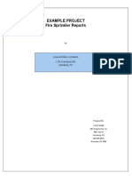 Example Project Fire Sprinkler Reports