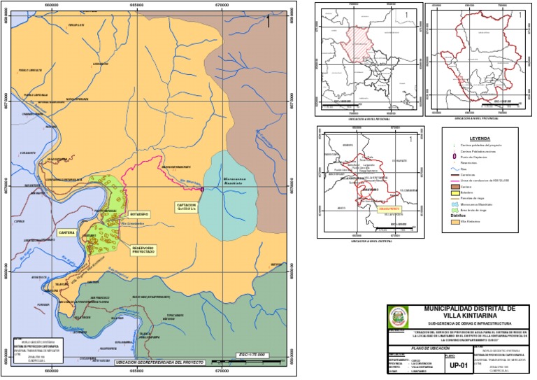 0.0 Mapa de Ubicacion Proyecto de Riego | PDF