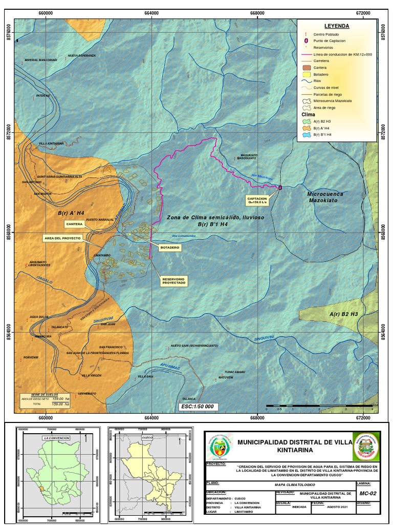 2.0 Mapa de Clima Proyecto de Riego | PDF | Ciencias de la Tierra ...