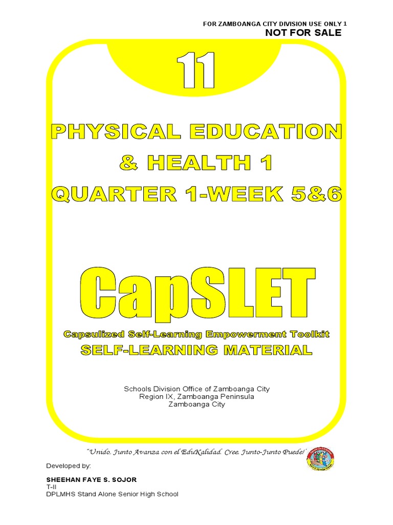 Grade 11 Peh1 Week 5 6 | PDF | Stress (Biology) | Human Nutrition