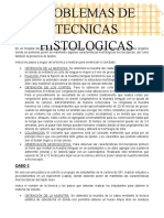 Problemas de Técnicas Histológicas