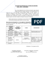 Acta de Entrega de Cargo e Inventario de Expedientes - Oal - Agosto2022