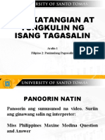 FIL 2.1 Aralin 1 Mga Katangian NG Tagasalin at Etika NG Pagsasalin