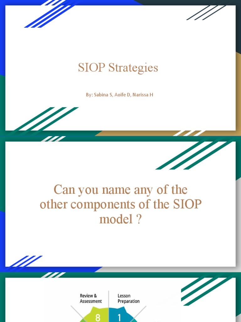 Ell Lesson Siop Strategies Pdf Teaching Method Education Theory