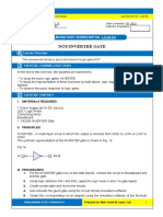 NOT/INVERTER Gate Lab Exercise