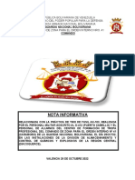 CZGNB-41 Nota Informativa Poligono de Tiro 29oct22