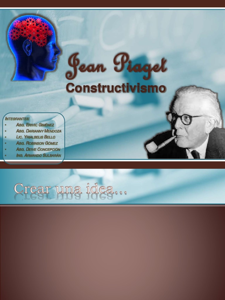 Teoría Constructivista de Piaget | PDF | Constructivismo (filosofía de ...