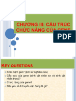 Chuong 3 - Cấu Trúc, Chức Năng Của Gene