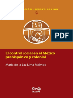 El Control Social en El México Prehispánico y Colonial - María de La Luz Lima Malvido