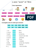 1.relie Les Images À Leur Expression: Suis Es Est Êtes Sont Ai As A Avons Avez Ont