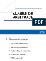 Clases de Arbitraje