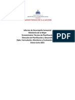 Informe Fisico Financiero Semestral Enero Junio 2021