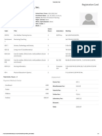 Registration Card Shainamoka