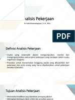 MSDM - Analisis Pekerjaan