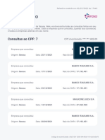 Relatório de consultas ao CPF