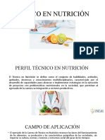 Técnico nutrición roles funciones