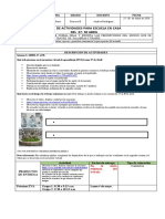 Plan de Trabajo de Espanol - Segunda Semana-Primero B - Nivel Superior