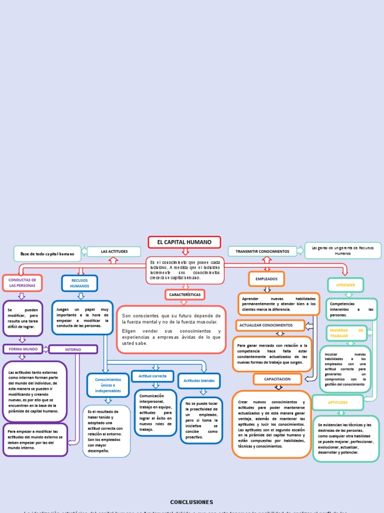 Mapa Conceptual Capital Humano | Descargar gratis PDF | Gestión de