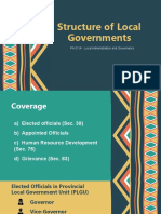 Structure of Local Governments