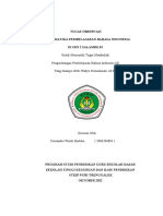 Tugas Observasi Problematika Pembelajaran Bahasa Indonesia Di SDN 2 Salamrejo