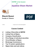 Basics of Nepalese Share Market