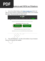 Install Node - Js and NPM On Windows